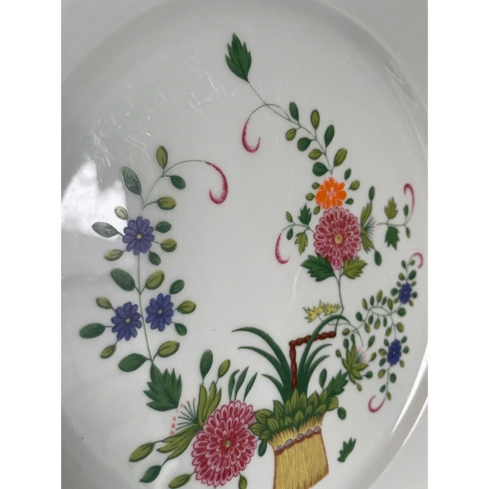 Ceralene Raynaud Limoges Panier Chinois Chinese‎ Basket Celadon Dinner Plate